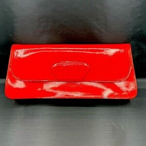 ANTONIO MELANI RED LEATHER CLUTCH. EUC - B46